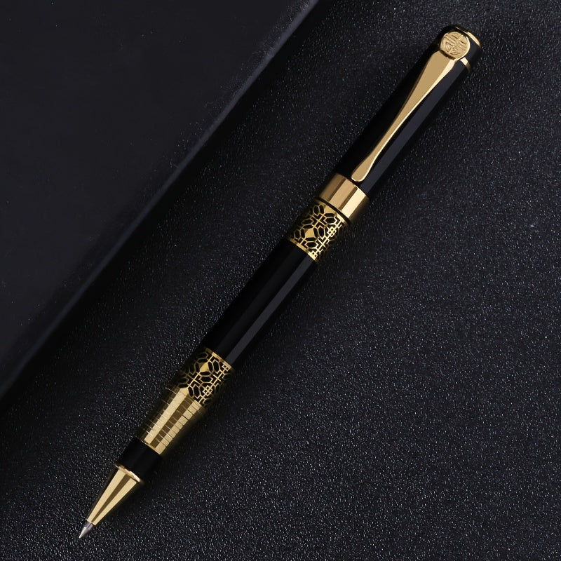 Metal ballpoint pen with pocket clip, click-off cap. Heavyweight with medium point for smooth writing. Ideal for office, school, gifting. Suitable for adults. 1pc.