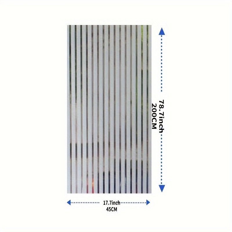 Decorative Privacy Film for Home Decor: Frosted Striped Glass Window Film with Electrostatic Adsorption, Glue-free and Reusable for Sunshade Insulation and Anti-peeping in Bathroom and Living Room.