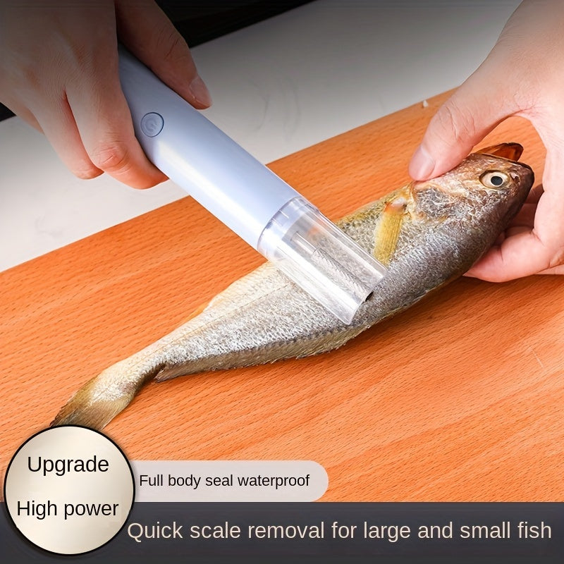 Power up your fish cleaning routine with the Electric Fish Scale Remover. Crafted with durable stainless steel and ABS materials, this handy tool is USB powered and operates at ≤36V for efficient scale removal. Perfect for outdoor activities, cooking