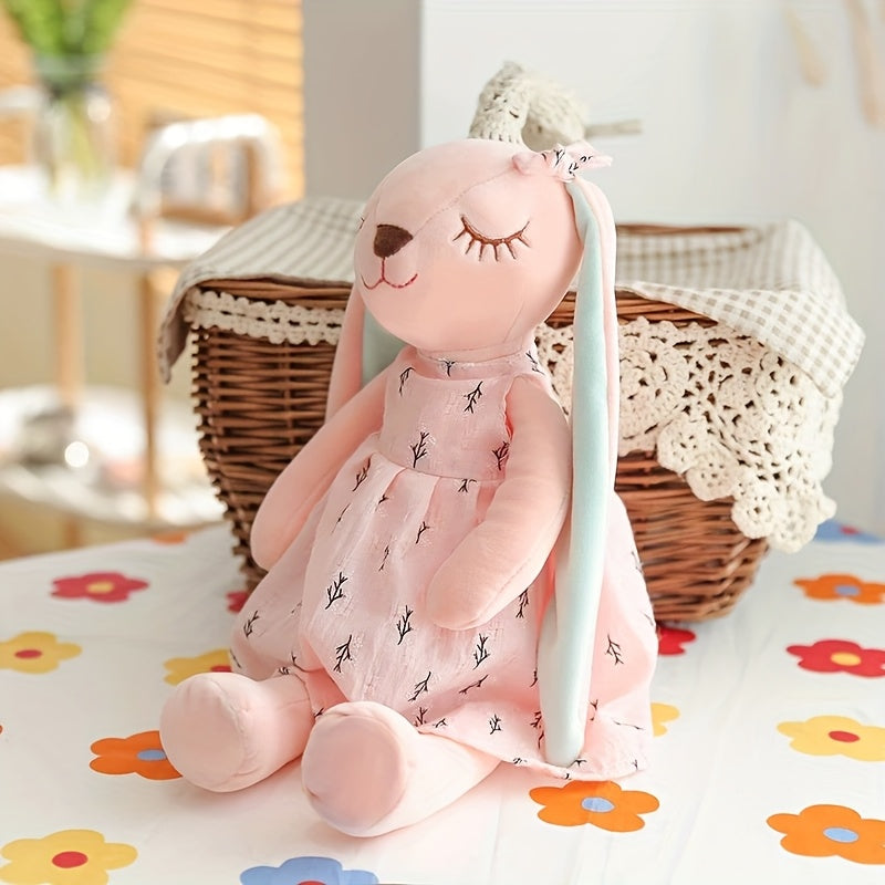 Adorable plush rabbit doll, a perfect gift for Easter, Spring, Mother's Day, or weddings.