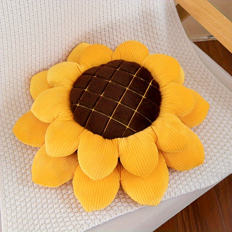 Adorable Sunflower Pillow, Ideal for Decorating Your Home or Gifting This Christmas