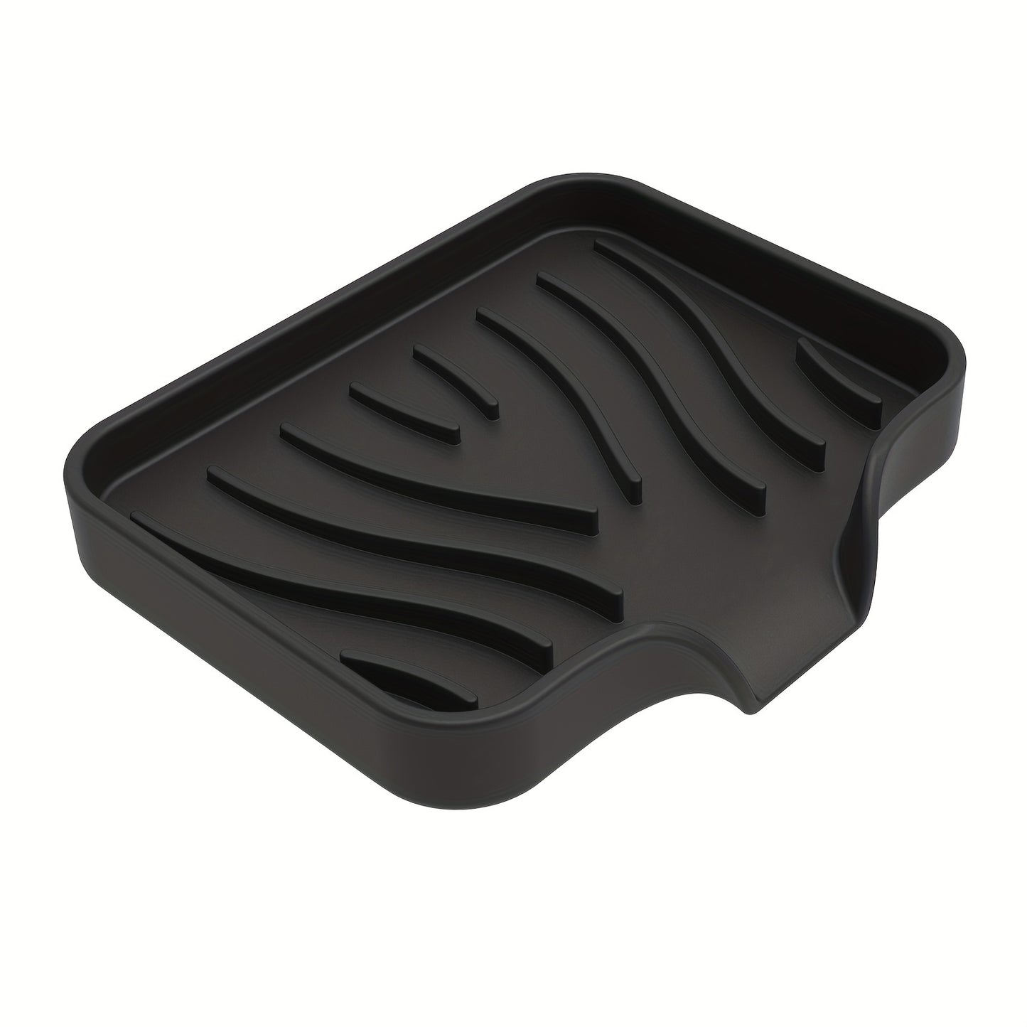 Non-slip silicone soap dish with drainage, ideal for bathroom and travel, featuring anti-skid bottom for Halloween and Christmas decor.