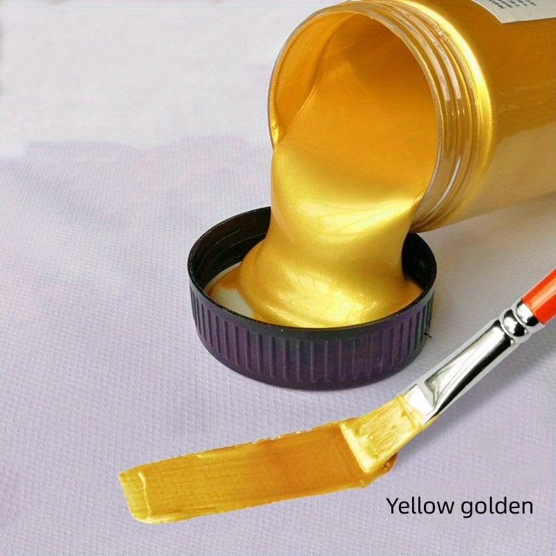 60ml Golden Paint Metallic Acrylic Paint, waterproof and fade-resistant for DIY projects, including statuary coloring and hand-painted clothing.