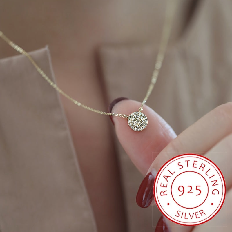 A Stunning Wannian S925 Silver French Romantic Starry Sky Clavicle Chain Necklace for Women, with a Japanese Korean Style that is Simple, Versatile, and Classic. This Necklace exudes Fashionable Temperament and Light Luxury.