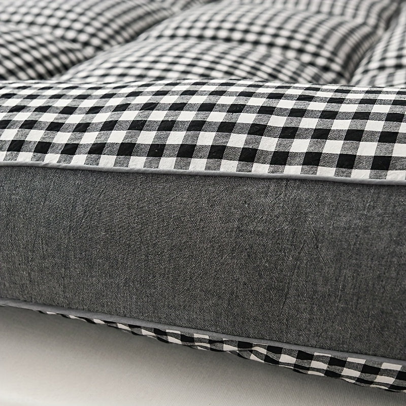 Luxurious Plaid Mattress Topper - Cozy and Airy, Premium Comfort for Any Room, Perfect for Autumn/Winter Season, Ideal Holiday Gift