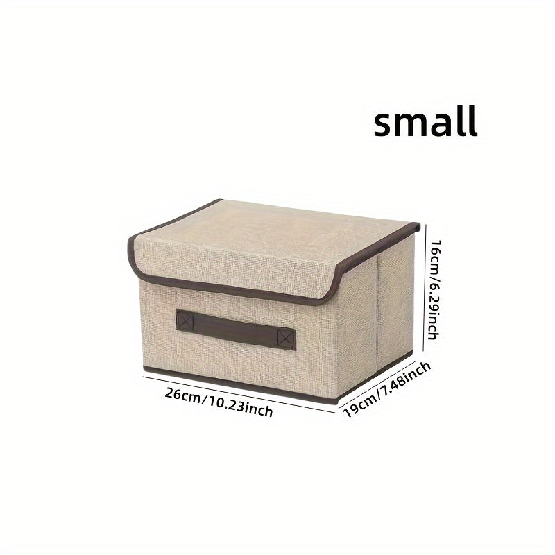 Durable, waterproof foldable storage box for dormitory, clothing, and children's items.