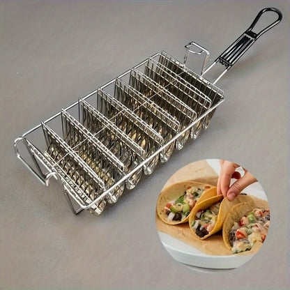 Taco lovers rejoice with the 8-slot stainless steel fryer basket specially designed for crispy shells. Fry multiple tortillas at once for a delicious batch of tacos.