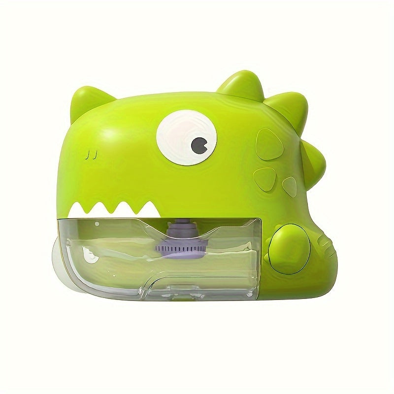 Ideal Birthday Gift: Adorable Dinosaur Bubble Machine with Music, Plastic Water Hose for Fun Bathtub Play - Perfect for Babies