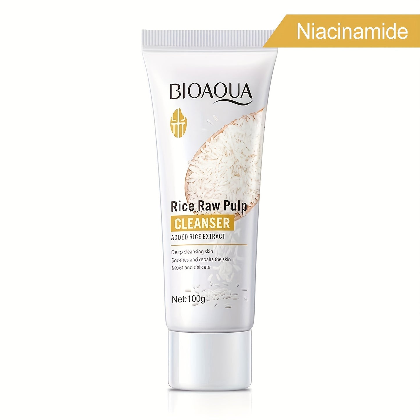 100g Rice Raw Pulp Cleansing Gel for Deep Cleanse of Delicate Skin.