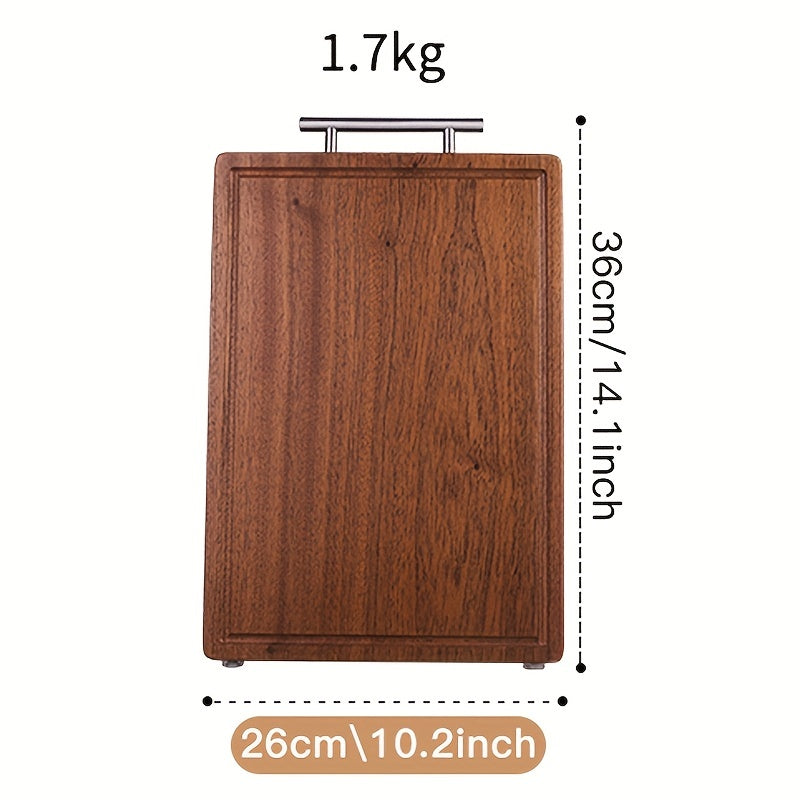 Wooden cutting board, butcher block, and cheese charcuterie board set perfect for cutting meat, cheese, bread, vegetables, and fruits. Ideal for home kitchens, dormitories, or as a thoughtful gift for family members.