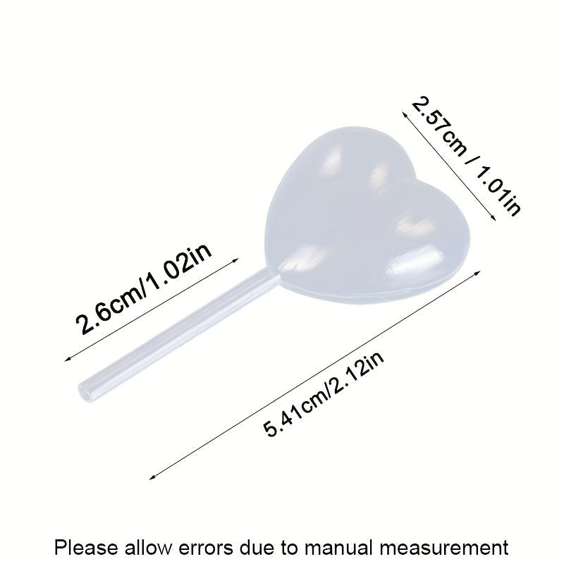 Набор из 50 пластиковых пипеток для мороженого, желе и молочных коктейлей - Одноразовые трубочки для инъекций в десерты для кексов - Безопасны для контакта с пищевыми продуктами