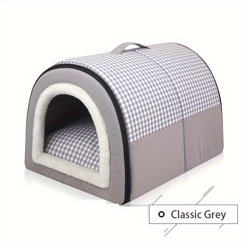 Fashionable and functional pet bed for cats and dogs, available in different sizes and easy to transport.