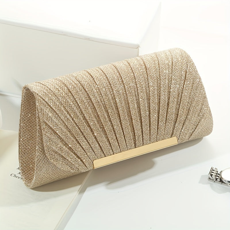 Sparkly envelope clutch bag for weddings and special events.