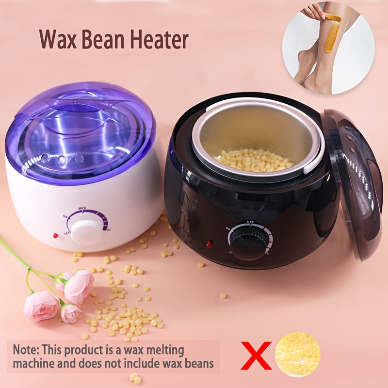 500cc Wax Bean Heater with digital control for hair removal, unscented, plug powered for European standard, suitable for salon and home use.