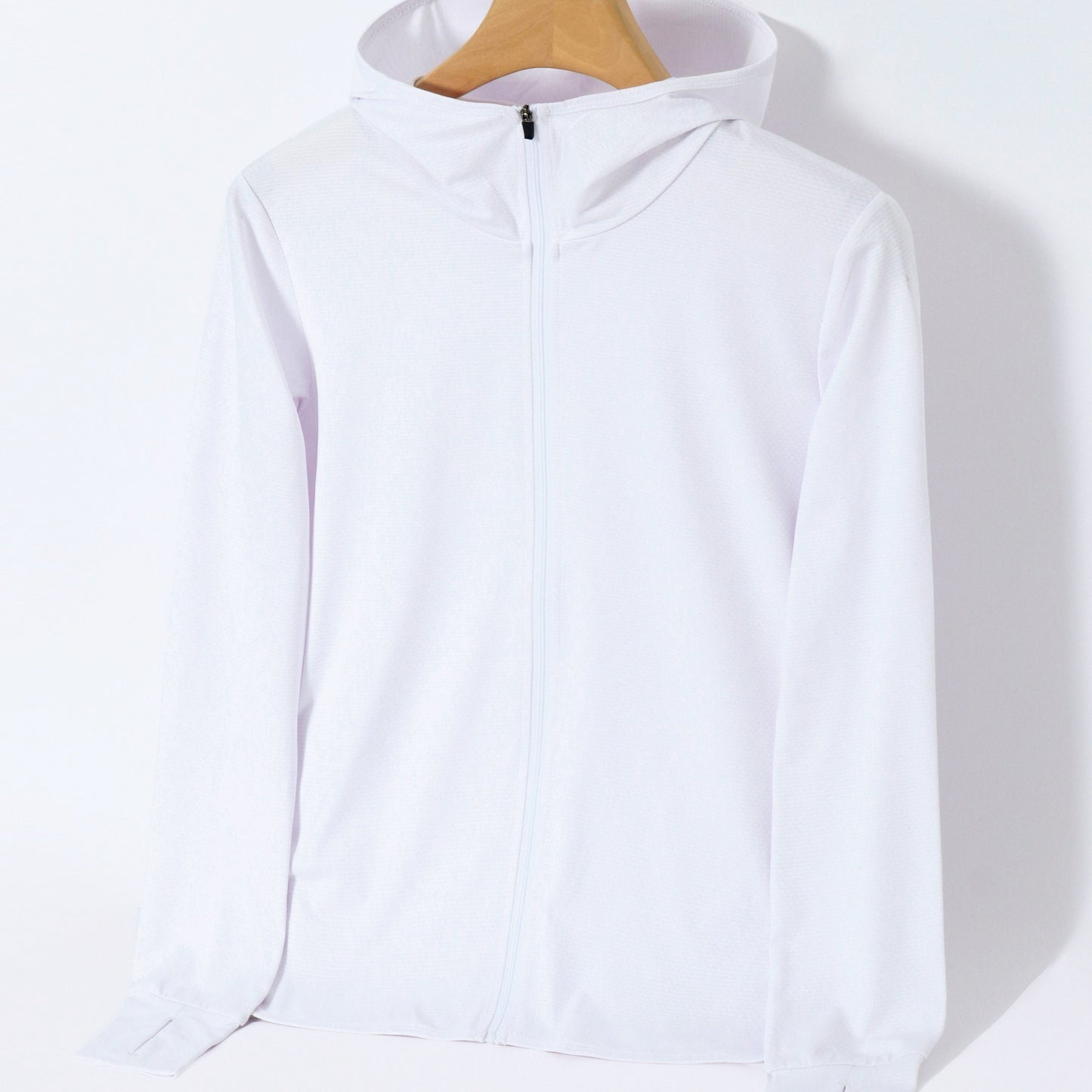 UV-Protected Ice Silk Zip-Up Jacket for Women's Summer Outdoor Activities