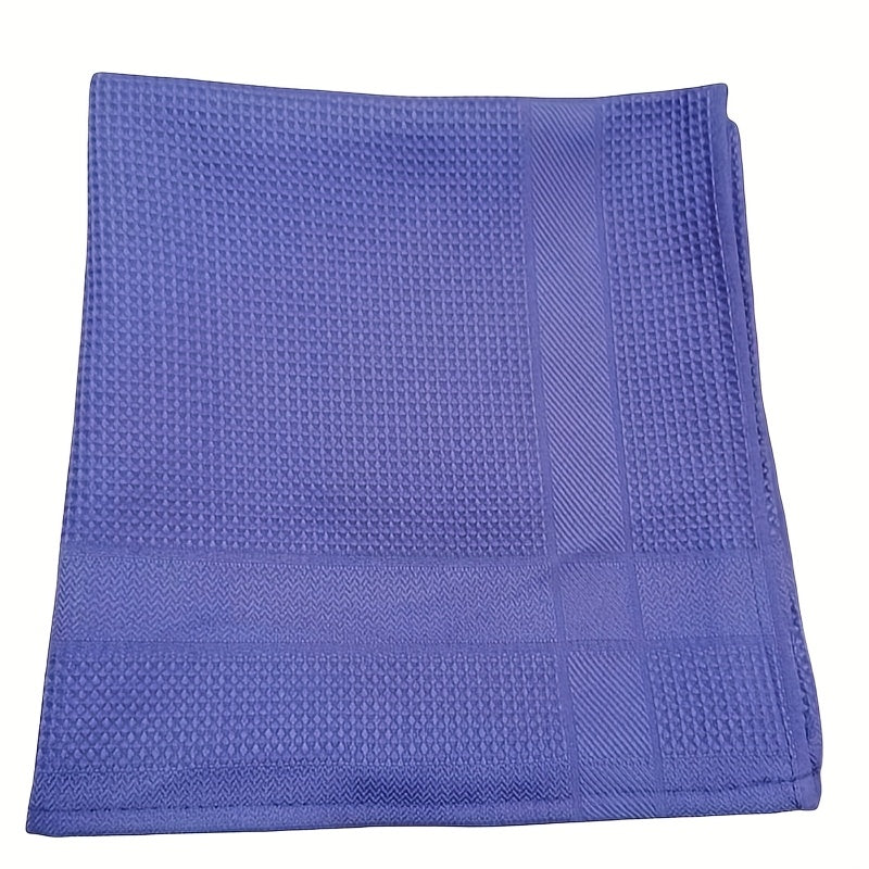 Two pieces of highly absorbent microfiber cleaning cloths measuring 40.64x40.64 cm each. These cloths are specifically designed to leave glass and mirrors streak-free, as well as lint-free kitchen towels. Perfect for cleaning multiple surfaces around the