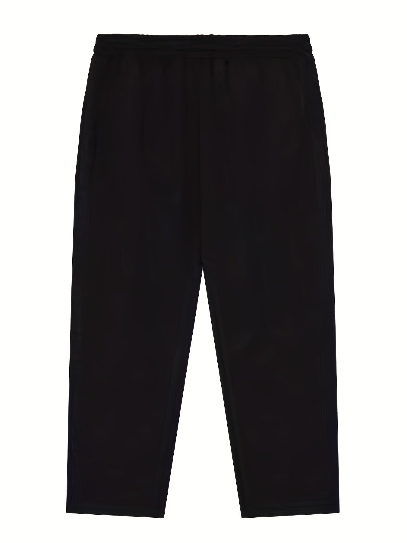 Oversized solid pants for plus size men, perfect for spring/autumn casual sports fashion