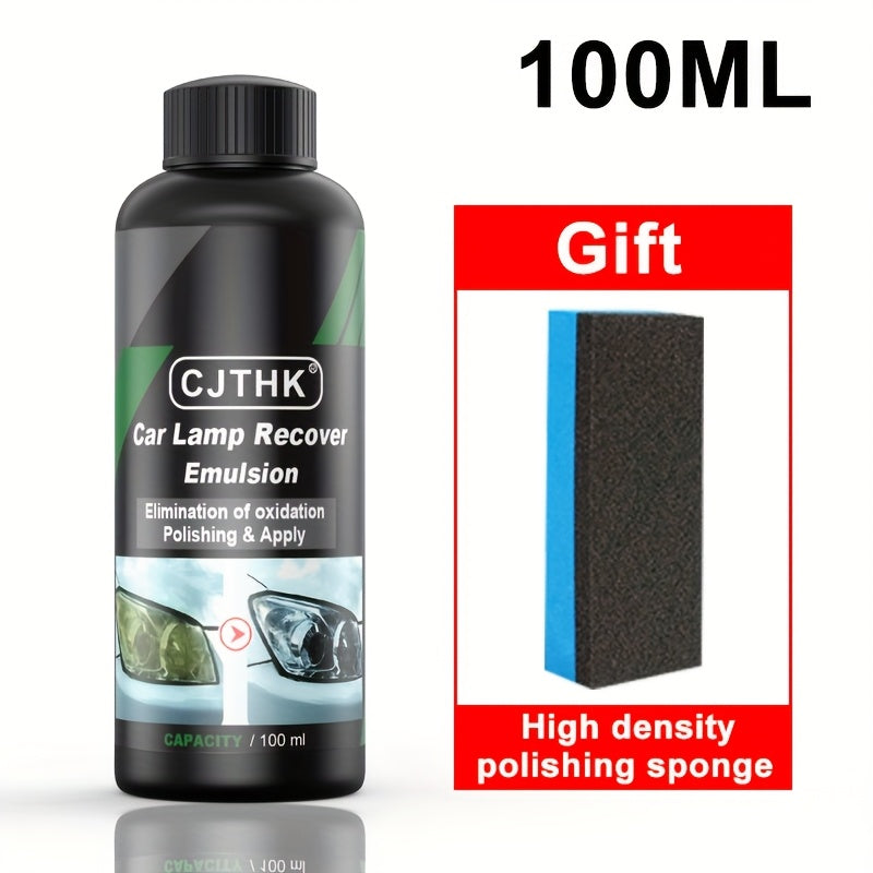 Headlight polish scratch remover for car maintenance.