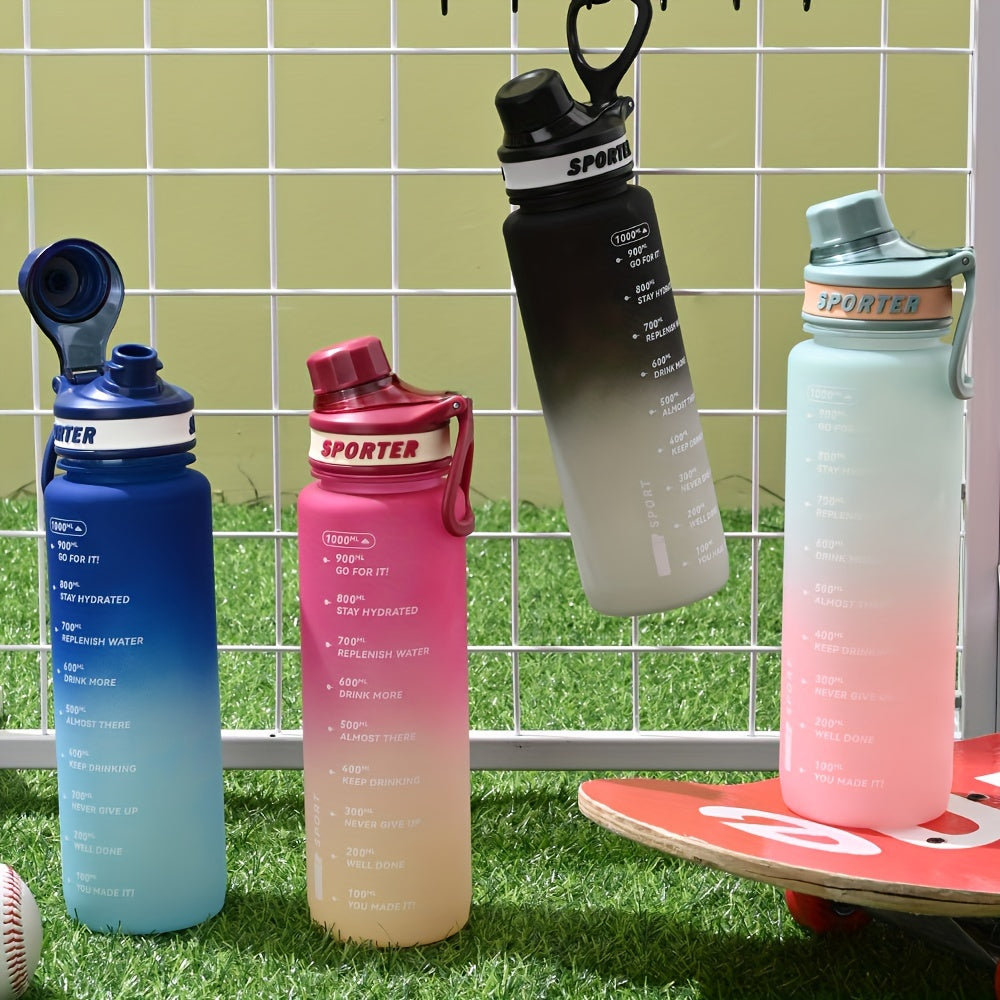 33.81Oz Portable Frosting Water Bottle for Sports and Outdoor Activities