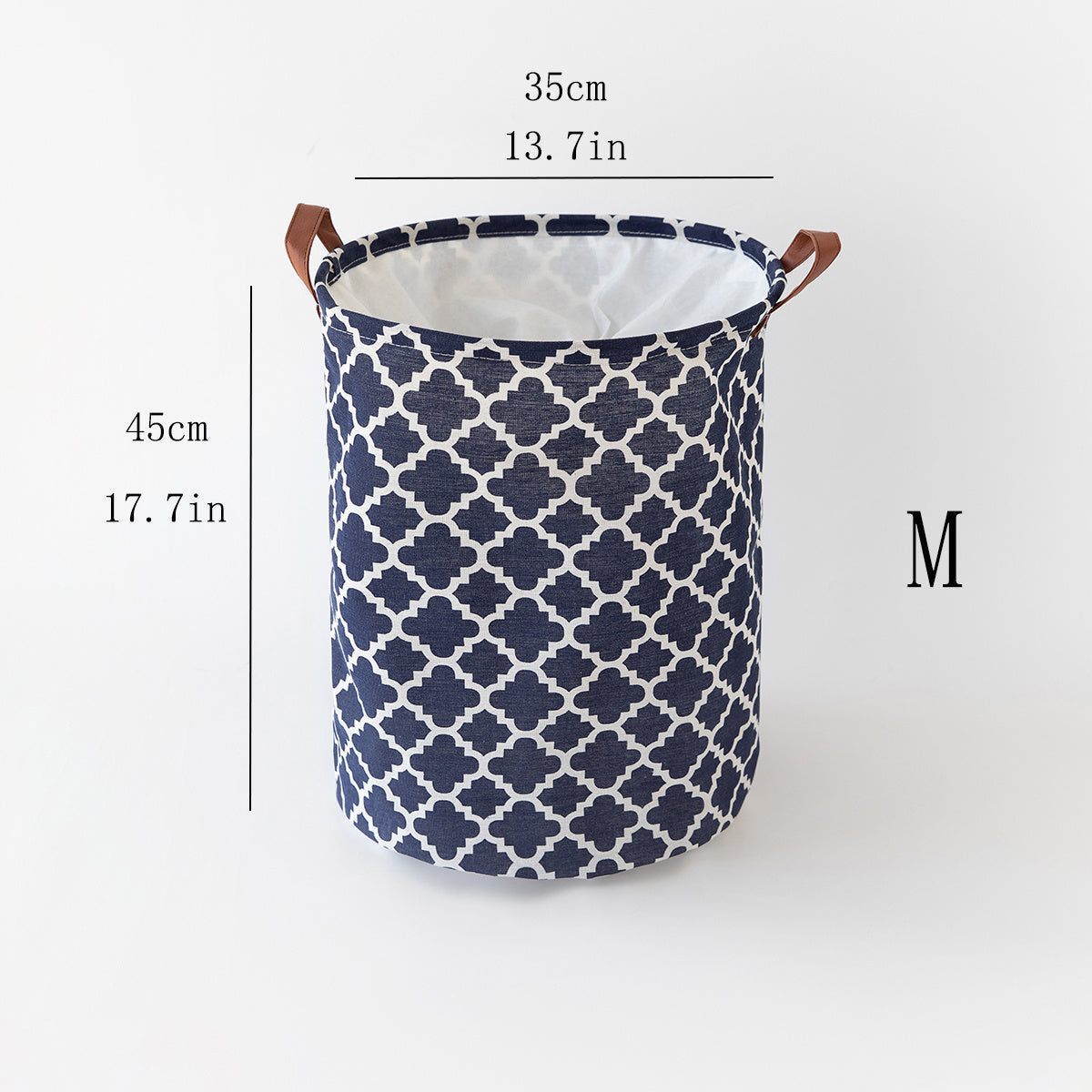 Retro-style fabric laundry hamper with lid, waterproof and multifunctional. Perfect for clothes and sundries organization in your home.