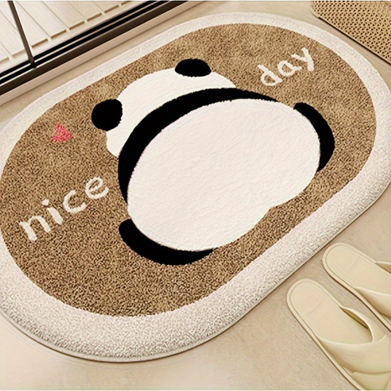 Get into the holiday spirit with our Festive Cartoon Panda Bathroom Mat! This soft, absorbent, and hand washable mat is the perfect addition to your home decor.