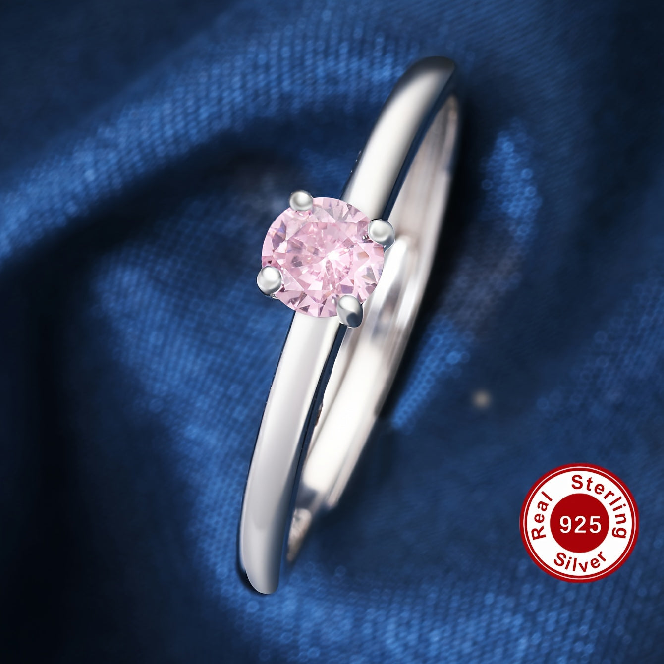 1 piece of low allergy 925 pure silver set with small zirconia stones and stackable design, featuring 12 birthstone options in an open wedding ring. The silvery set has a total weight of 1.26g, with the ring alone weighing 1.35g. This simple and elegant