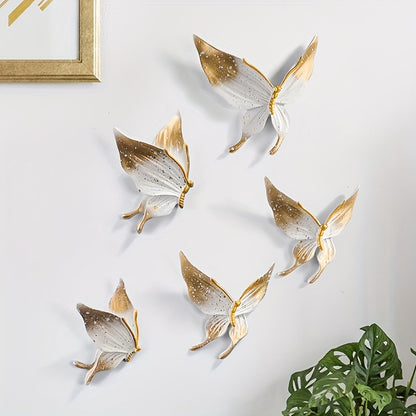 Stylish butterfly wall decor crafted from resin is perfect for living rooms, dining rooms, and studies. Makes an ideal holiday gift for Mother's Day and more.