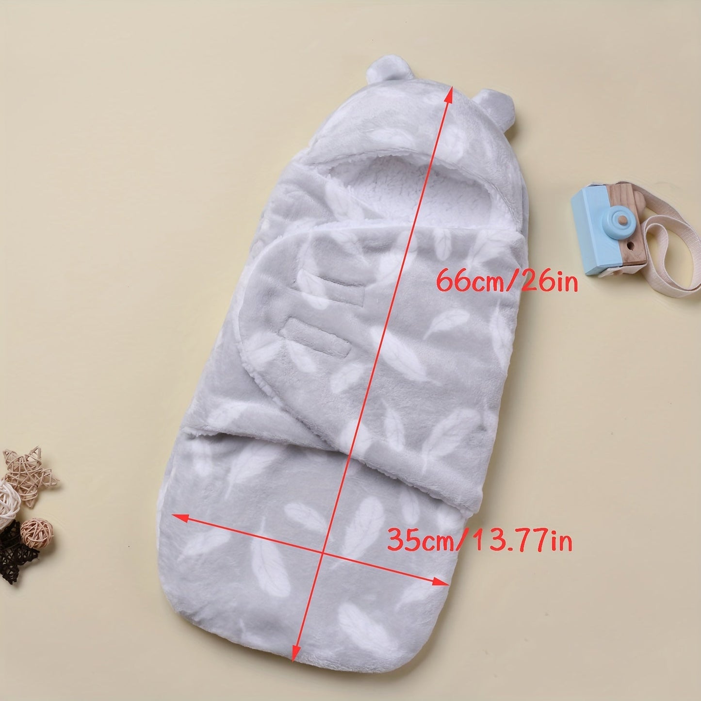 Newborn Flannel Thickened Soft Swaddling Blanket - 1 piece Baby Wrap