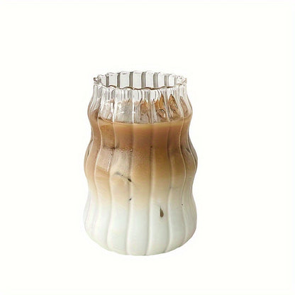 6pcs Medieval style glass cups, 500ml Water cups for various beverages, suitable for all seasons.