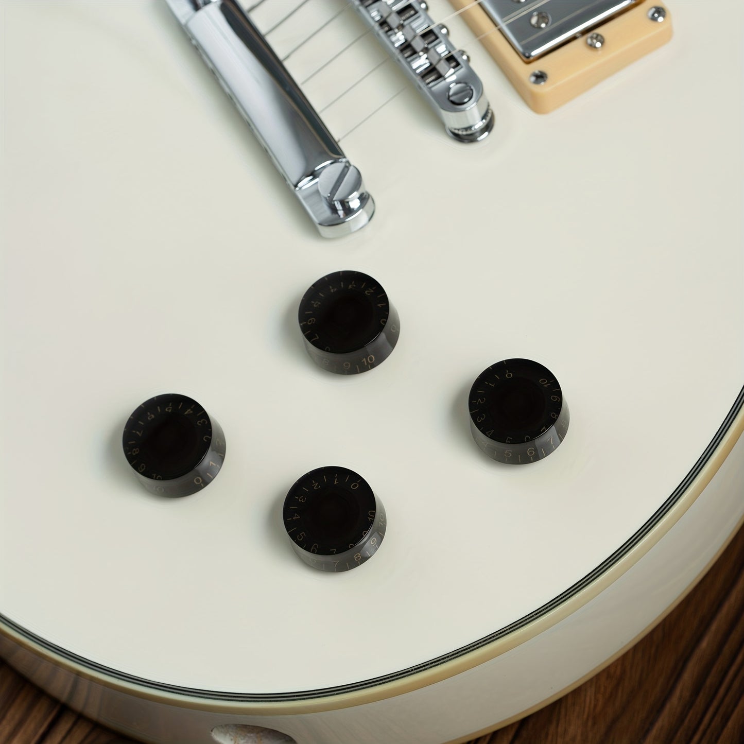 Electric guitar knob set for LP SG style guitar with volume and tone control options, available in various colors.