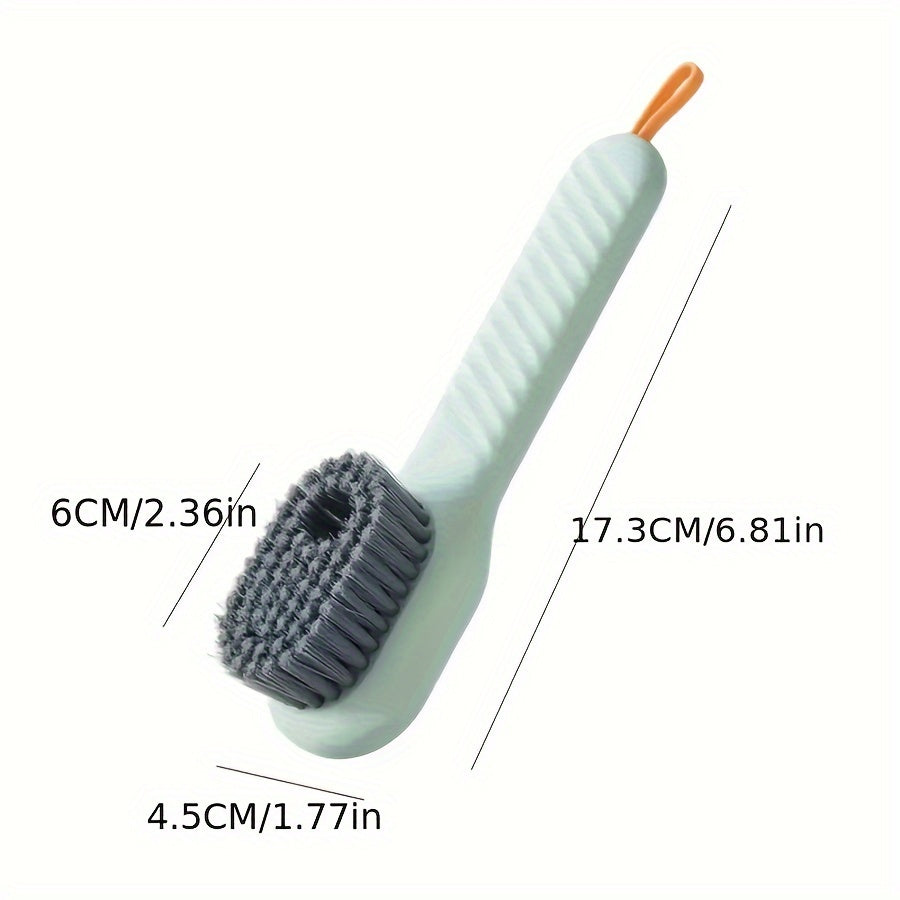 Multifunctional liquid shoe brush cleans shoes.