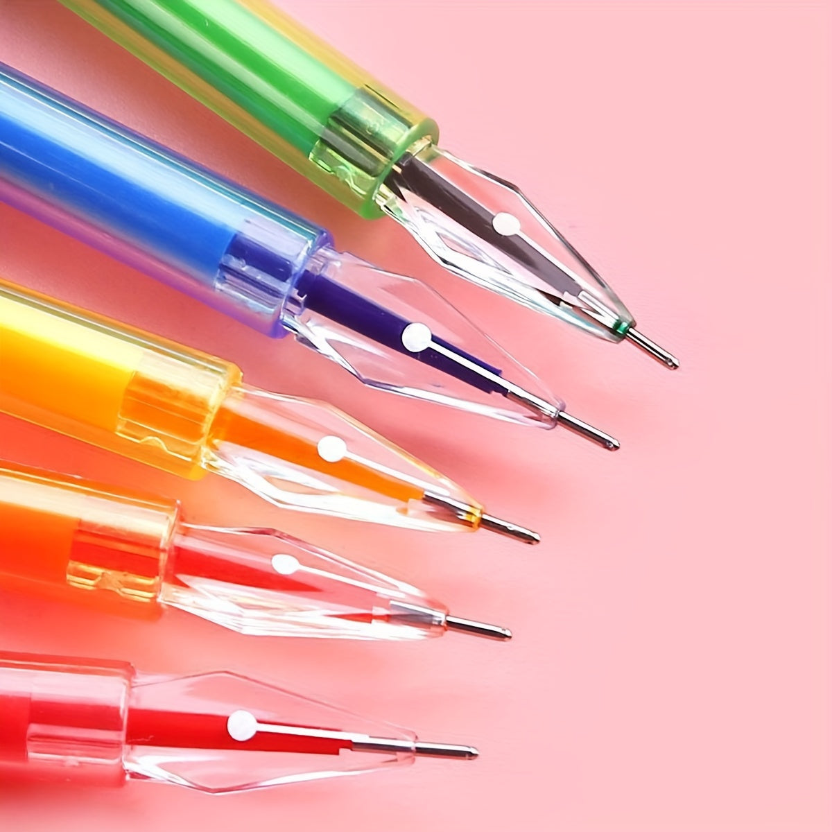 Set of 12 candy-colored 0.5mm refills for note-taking.