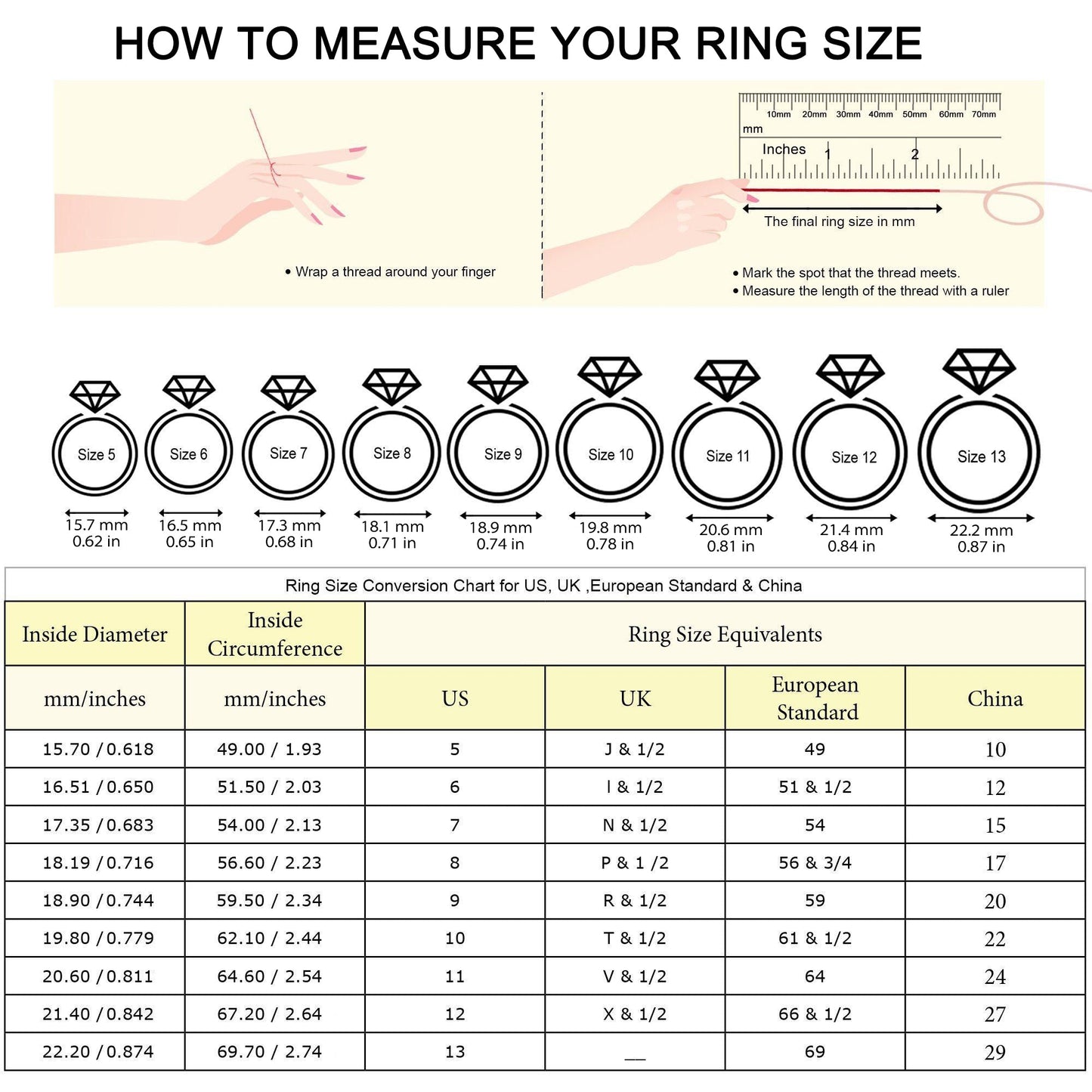 1/2/5 Carat Moissanite Band Ring - Elegant Silvery 925 Finger Ring Jewelry, Perfect for Daily Wear