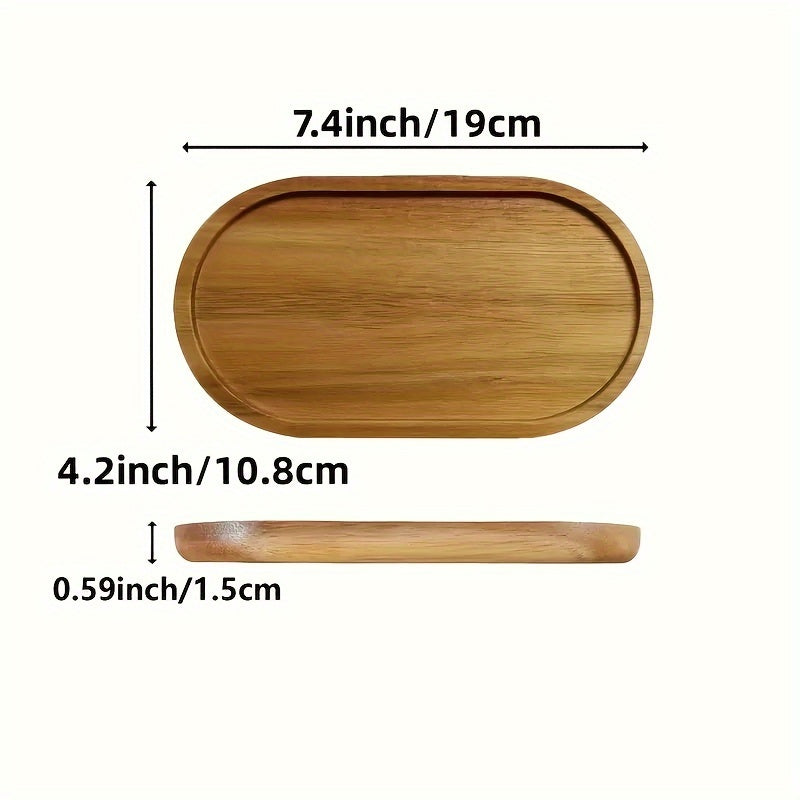 Wooden serving platter for holidays and parties, oval shape with metal finish, food-safe wood ideal for decorative use.