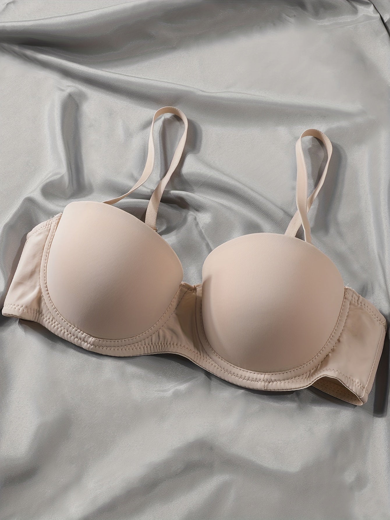 3 Simple Solid T-Shirt Bras: Comfortable Push Up Bras for Women