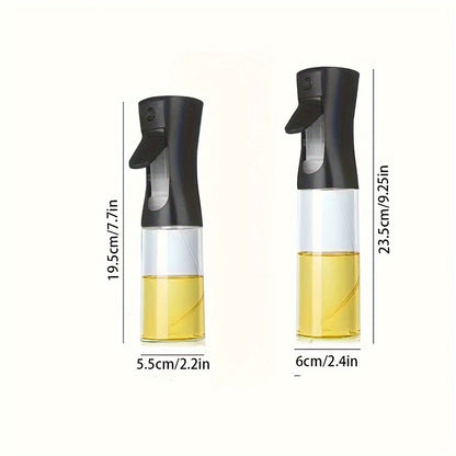 One leak-proof plastic oil spray bottle for storing olive oil.