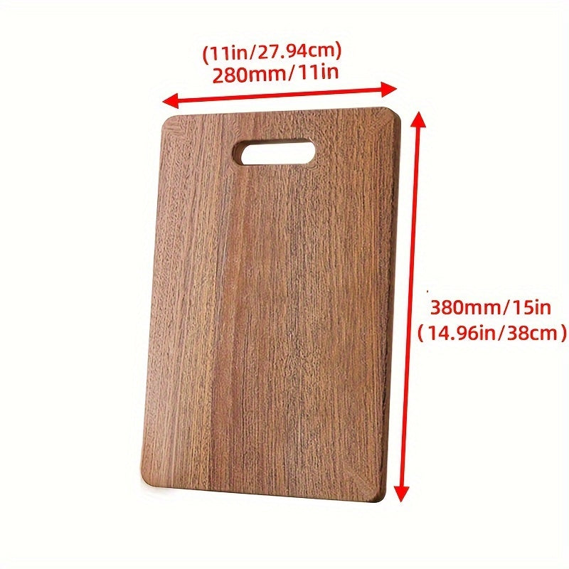 Mold-Resistant Sapele Hardwood Chopping Board, Double-Sided for Vegetable & Fruit Prep, Food Safe for Home Kitchen