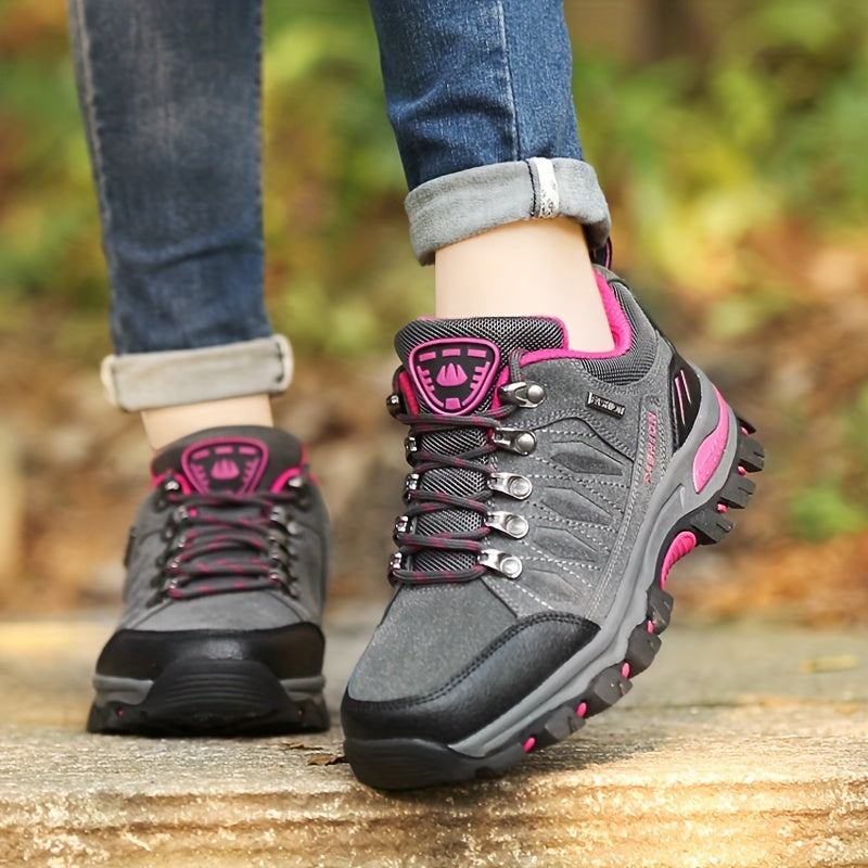 Durable trail footwear for women: breathable, non-slip, comfortable hiking sneakers.