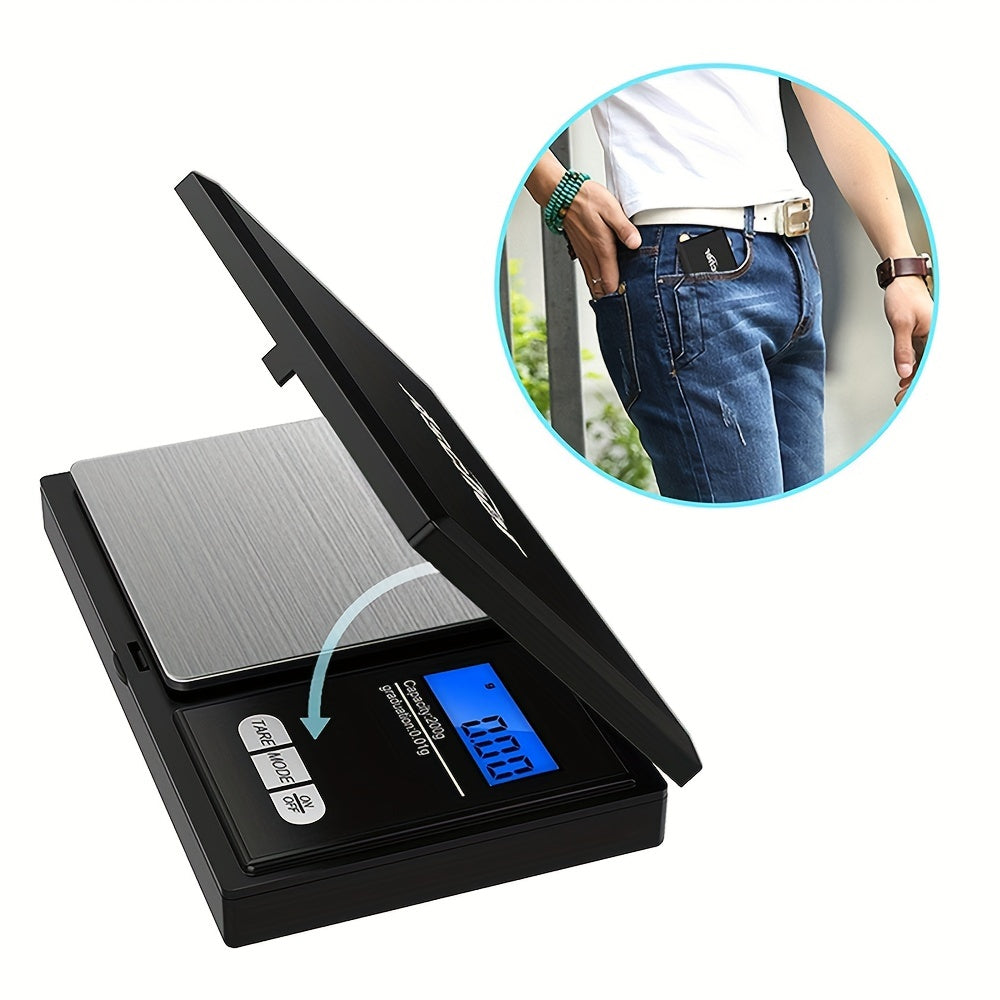 Digital Scale for Jewelry and Gold: This mini electronic pocket scale is perfect for weighing small items such as jewelry, gold, and medicinal products. It is portable and convenient for use in the kitchen. A useful tool for measuring and weighing items