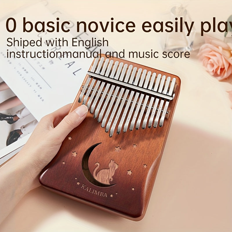 Easy-to-learn 17-tone thumb piano kalimba, perfect birthday gift and popular musical instrument for beginners.