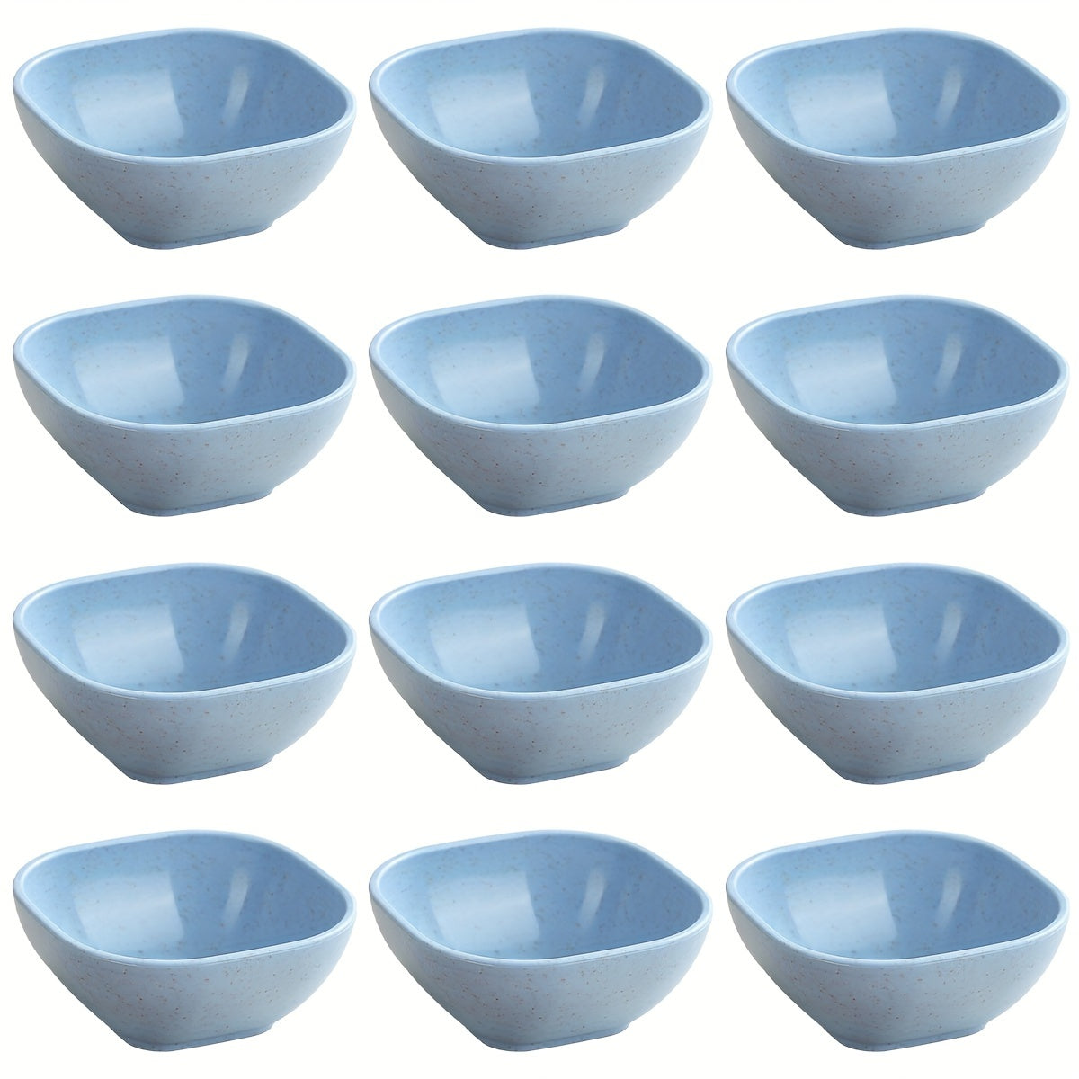 8 to 12 square sauce bowls for Korean, Chinese, and Middle Eastern styles.