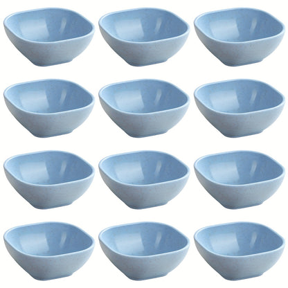 8 to 12 square sauce bowls for Korean, Chinese, and Middle Eastern styles.