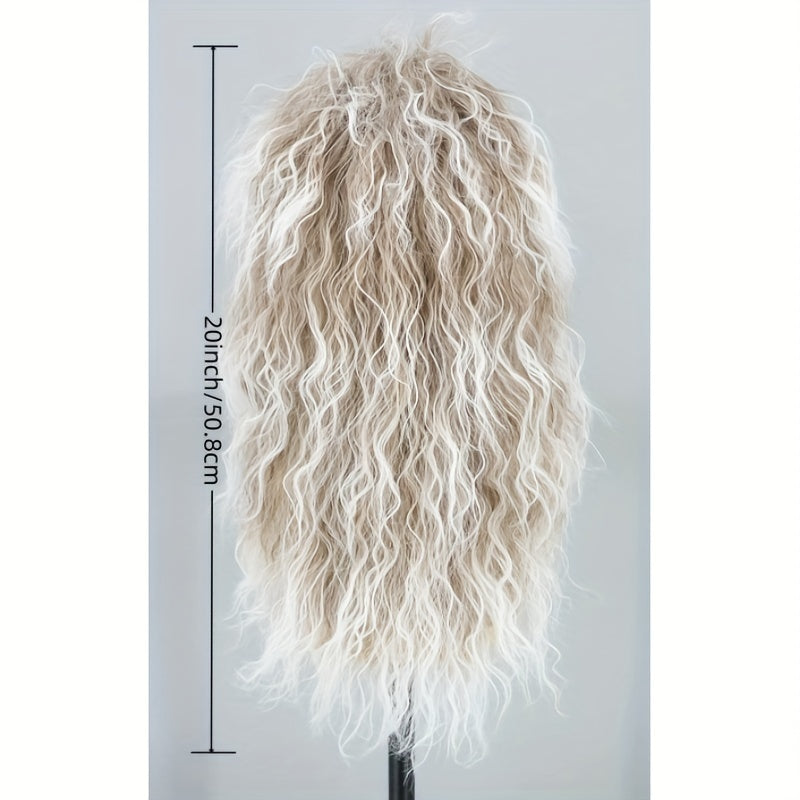 Long Curly Hair Wigs for Men - Perfect for Parties, Birthdays, Holidays, and HalloweenCostume Wig