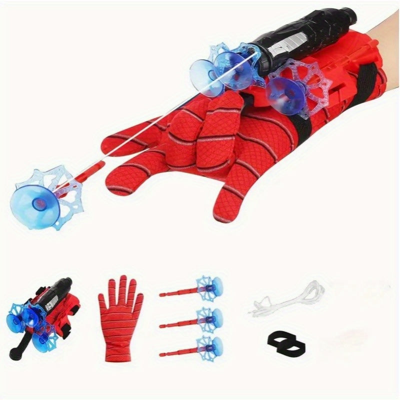 Advanced Spider Launcher Toy shoots soft darts and comes with spider web gloves.