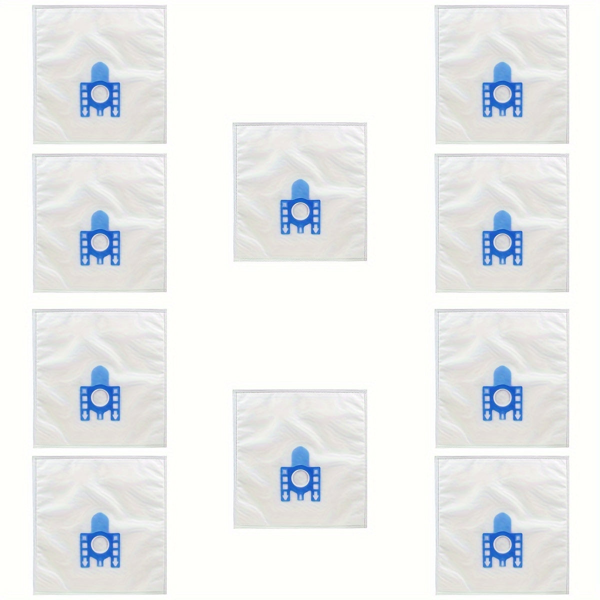 Dust bags for canister vacuum cleaners - 10 pack with plastic mounting. Compatible with Classic C1, Complete C2 C3, S300-S8000 Series. Replacement filter bags.