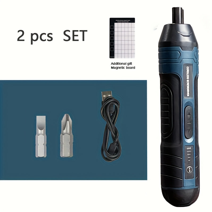 Adjustable torque & speed cordless electric screwdriver with 1300mAh lithium battery - perfect for home repairs.