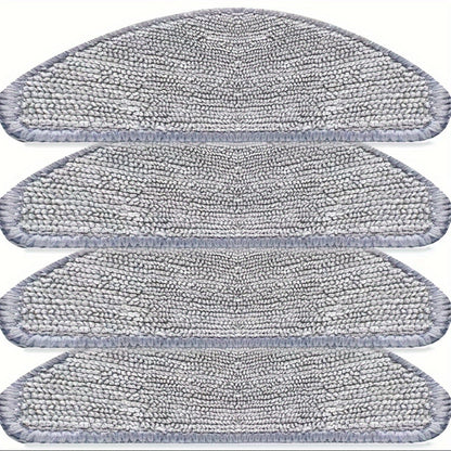 Set of 4 Washable Microfiber Mop Pads for iRobot Combo i5/i5+/j5/j5+i3 Robot Vacuum Cleaner, Durable Ultrafine Fiber Cleaning Pads for Different Floor Surfaces, Reusable and Compatible