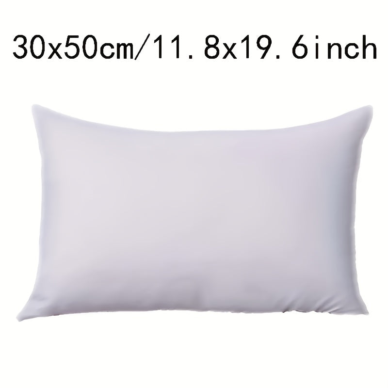 Elegant Velvet Throw Pillow Insert - Plush, Cozy Cushion for Living Room & Bedroom, Zipper Closure, Luxurious Polyester Fill, Professional Dry Cleaning Recommended - White