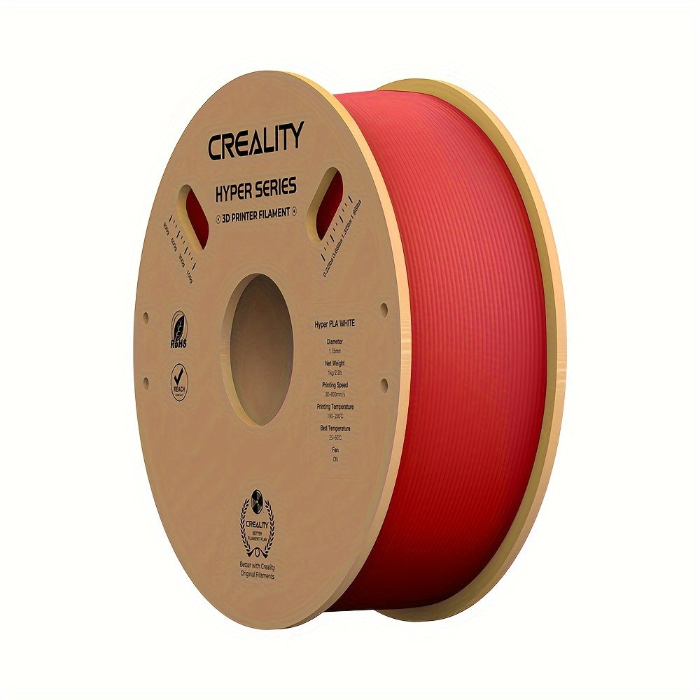 1kg CREAITY Hyper Series PETG Filament: High-speed 1.75mm, Multi-color options for K1/Ender-5 3D printers, durable and reliable performance.