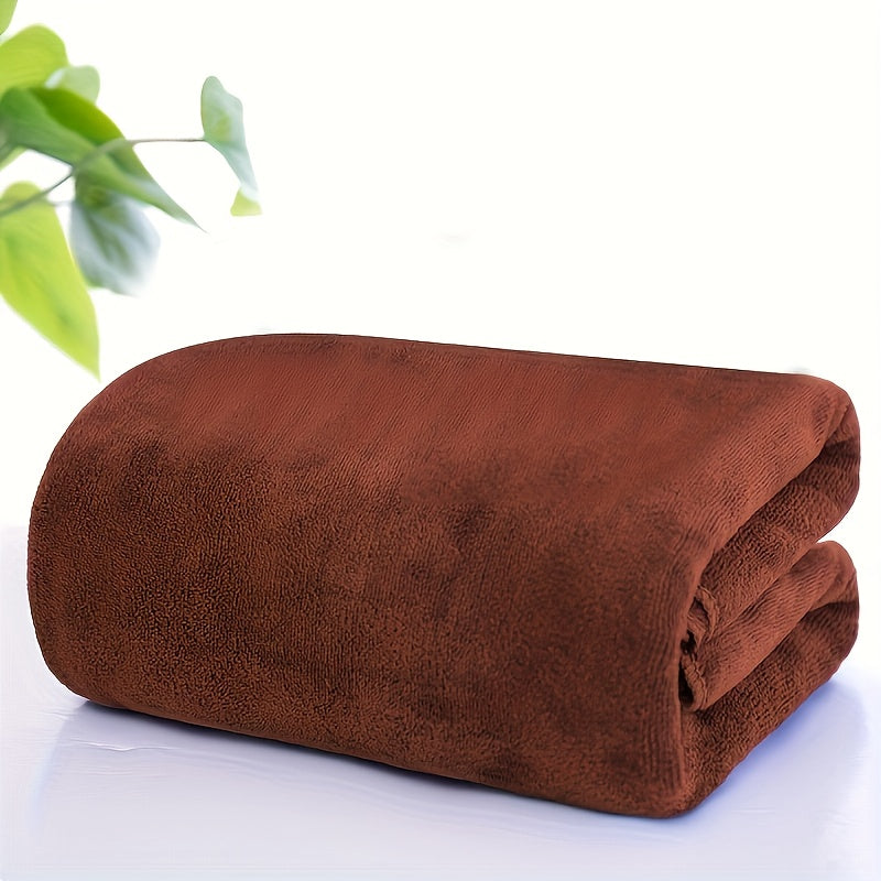 1pc Oversized Bath Towel, Absorbent, Quick-drying, Super Soft & Skin-friendly, Ideal for Home Bathroom